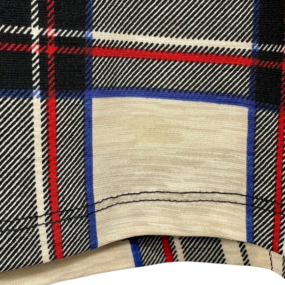 Le Lis Plaid A-Line Skirt XL Stretch Elastic Waist Pockets • Preppy Grunge Twee - Picture 6 of 13